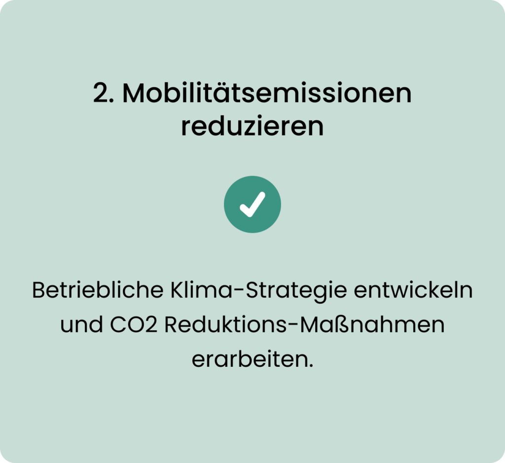 Der Weg zum klimaneutralen Unternehmen: Emissionen der betrieblichen Mobilität reduzieren.